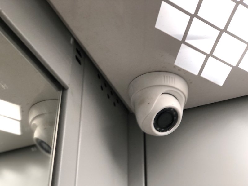 Uso de câmeras de segurança